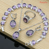 Silver 925 Bridal Jewelry Champagne Zircon Jewelry Sets