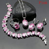 Silver 925 Bridal Jewelry Champagne Zircon Jewelry Sets