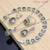 Silver 925 Bridal Jewelry Champagne Zircon Jewelry Sets