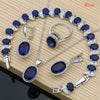 Silver 925 Bridal Jewelry Champagne Zircon Jewelry Sets